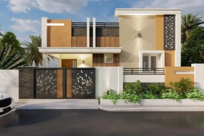 DTCP-approved independent 3-bedroom villa with a secured compound wall by the Ila Foundation at affordable prices