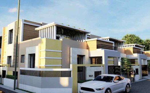 luxury villas 3d design outer view