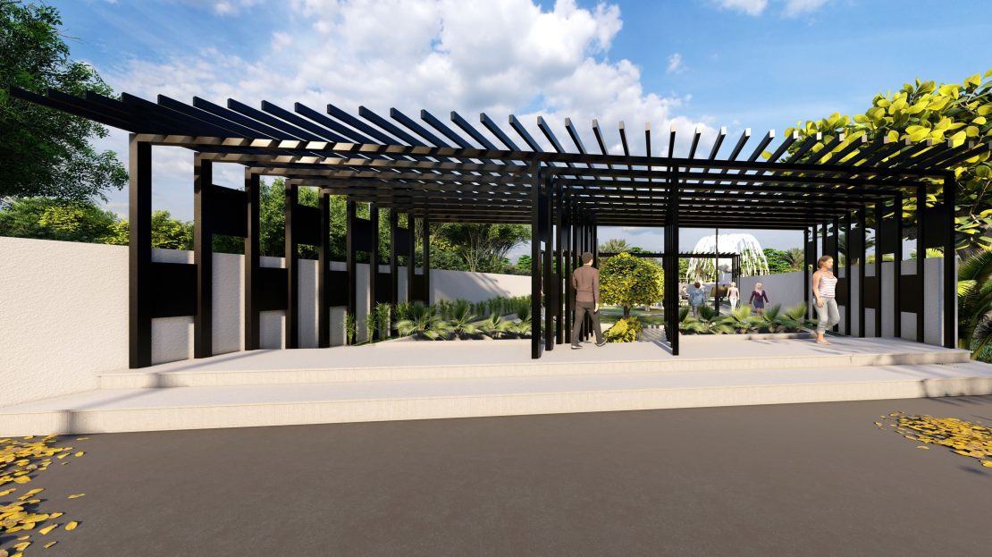 gated community 3d design park